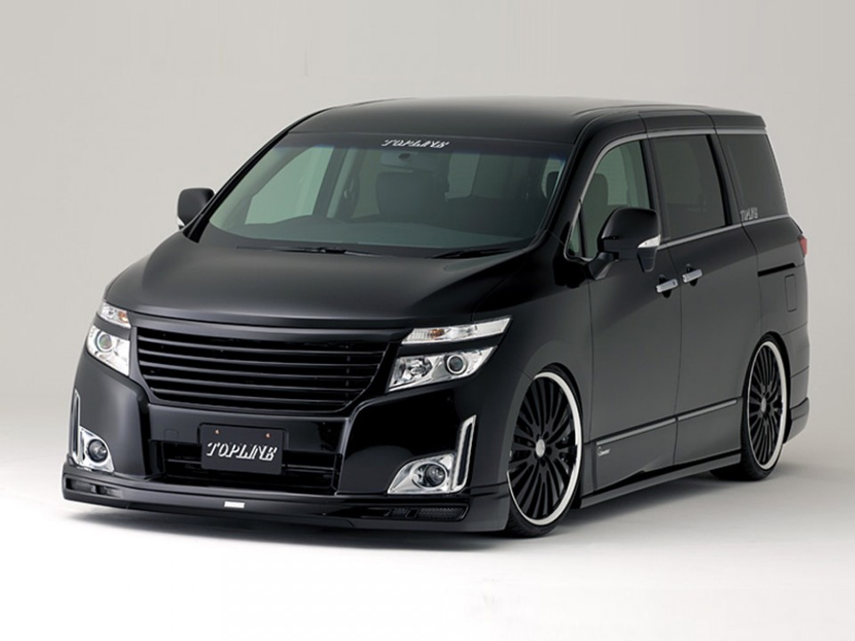 日産 Nissan E52 エルグランドカスタム例 Topline Arnage E52 Elgrand Highway Star Mc前 モタガレ