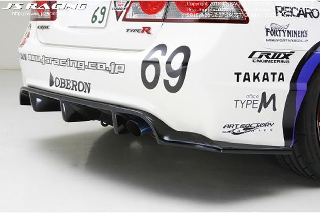 J S Racing J S Racing Fd2 Type R リアディフューザー Type S カラードタイプ Fd2 シビック Typer モタガレ