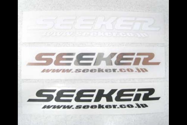 Seeker Seekerオリジナルロゴステッカー150mm 共通パーツ モタガレ