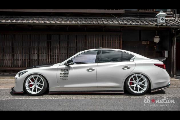 Liberty Walk リバティーウォーク エアサスペンション Airrex For Q50 V37 Infiniti Q50 V37 モタガレ