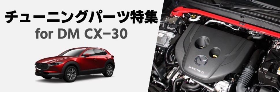 走りの性能を追求する！DM型CX-30向けチューニングパーツ特集！